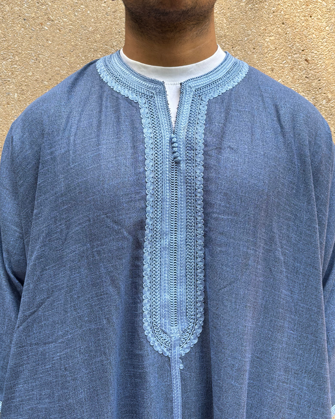 Everyday Navy Blue & Light Blue Thobe