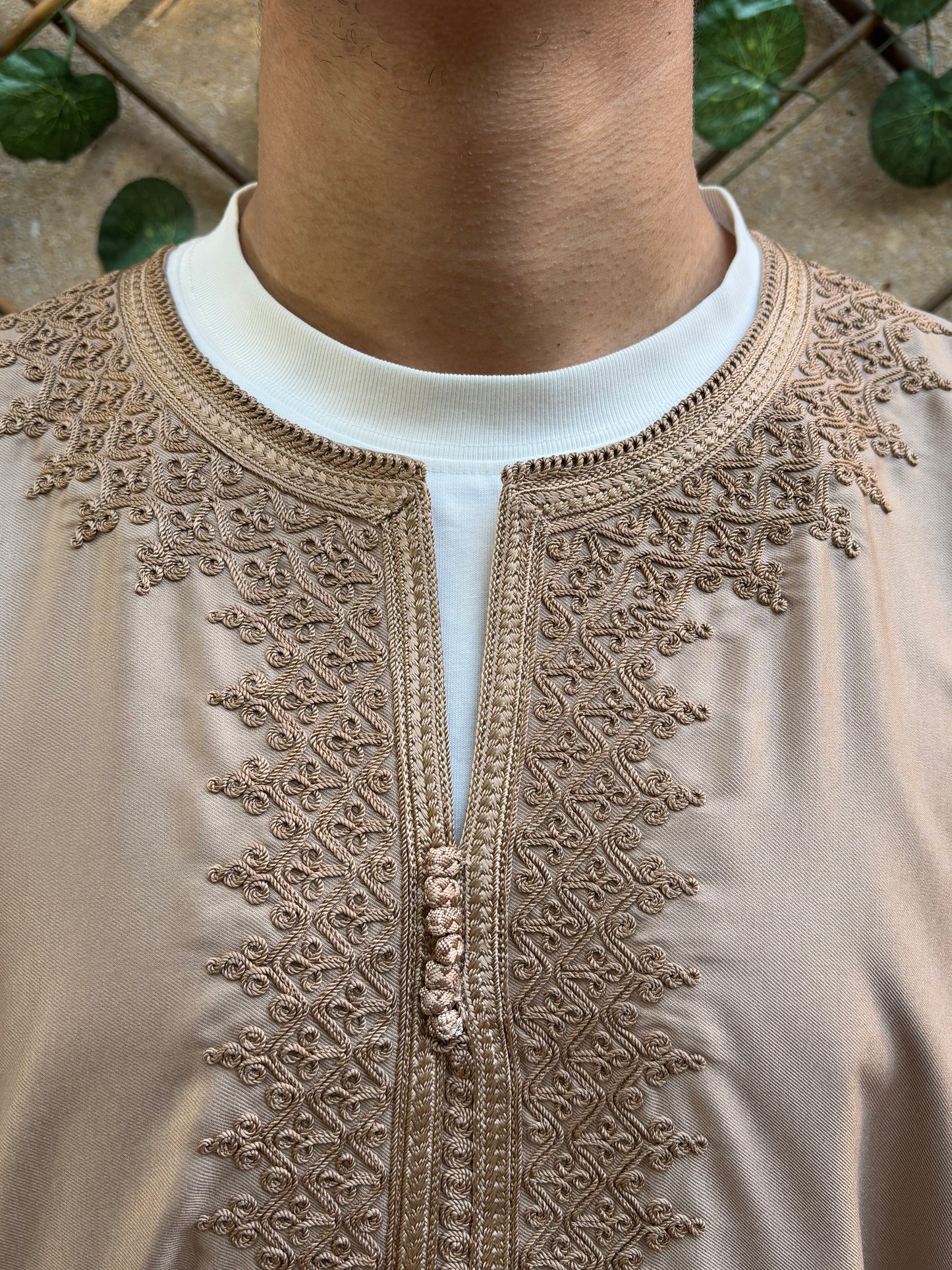 V2. Light Brown Moroccan Thobe
