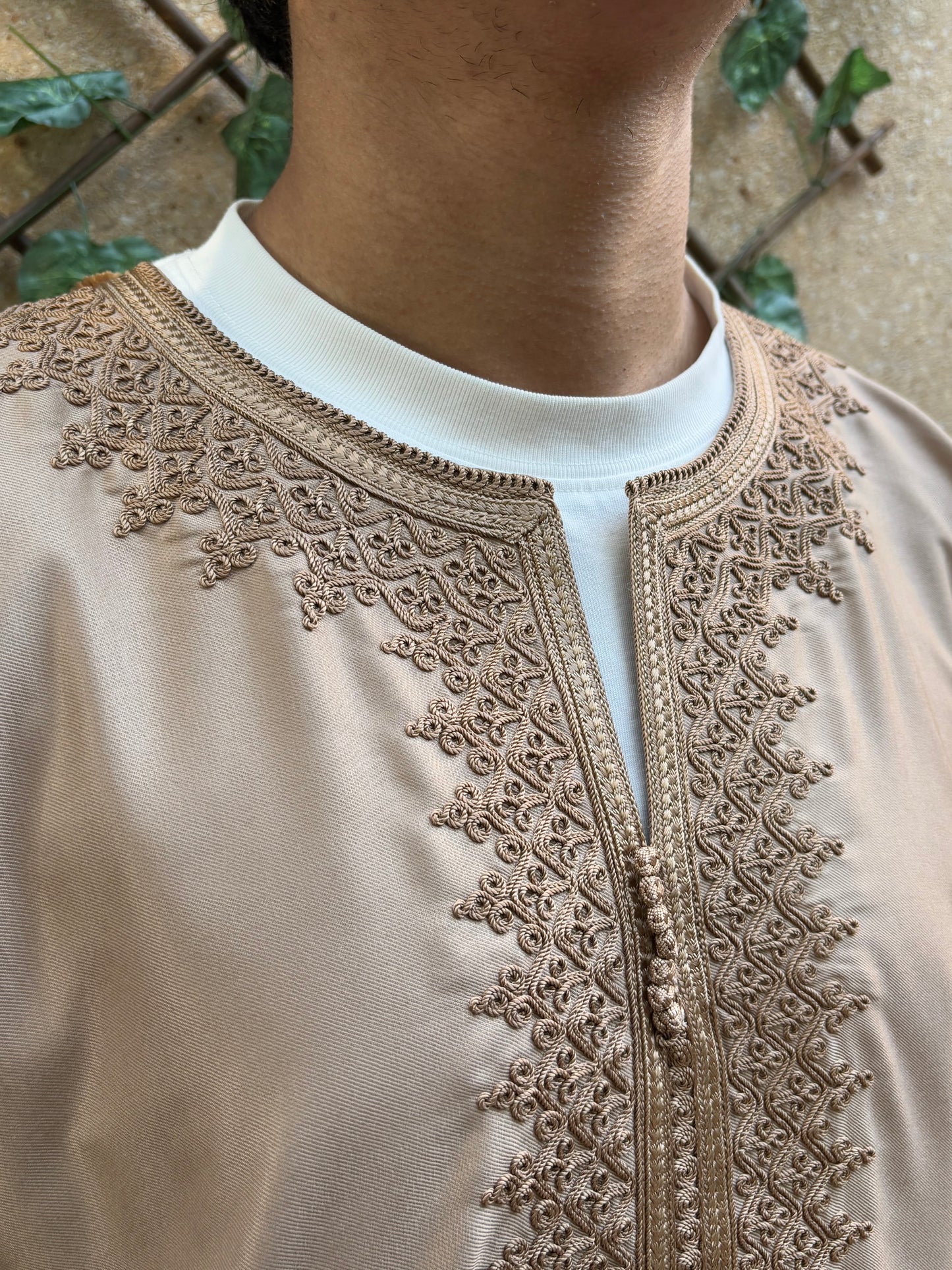 V2. Light Brown Moroccan Thobe