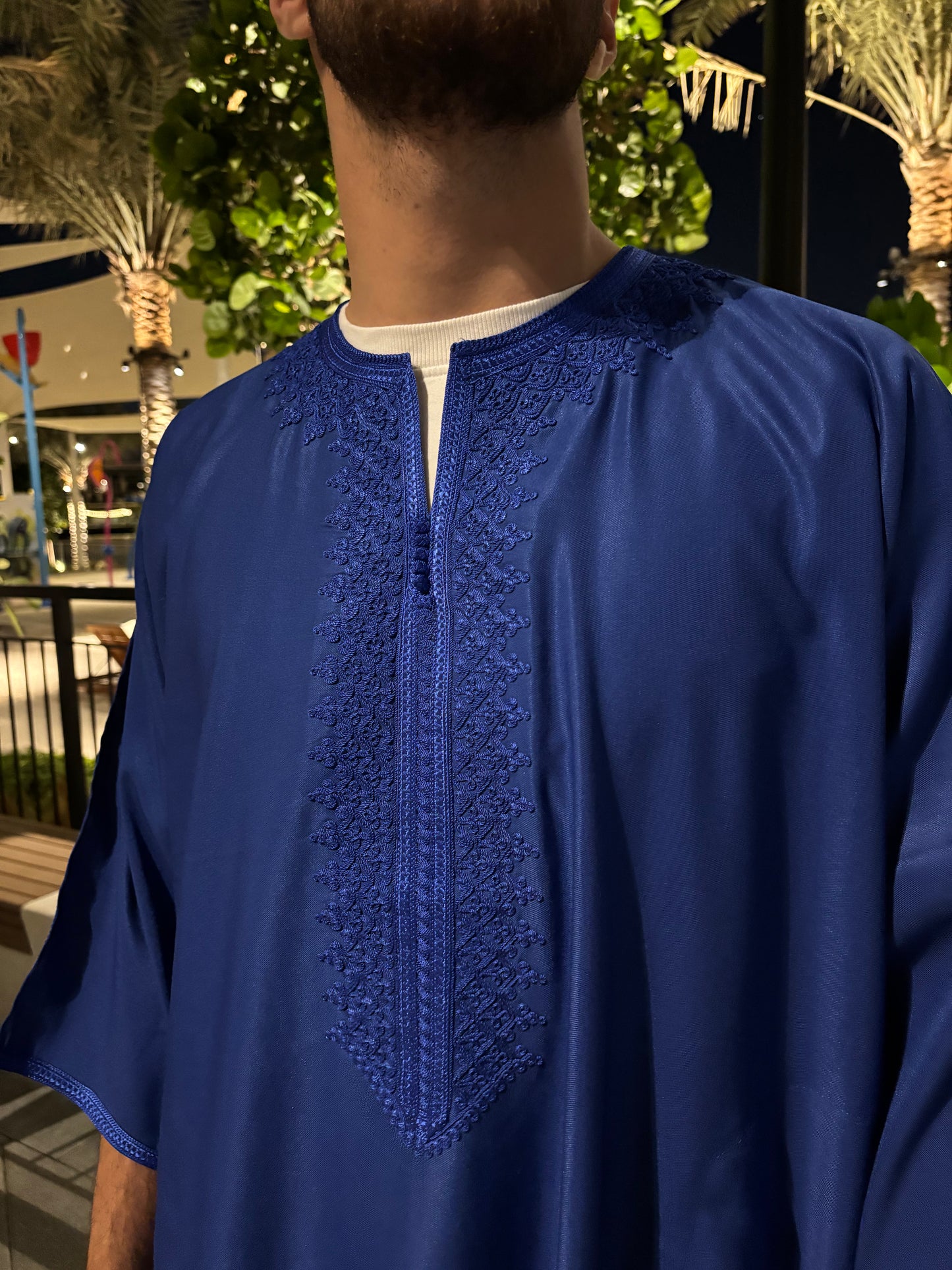 V2. Blue Moroccan Thobe