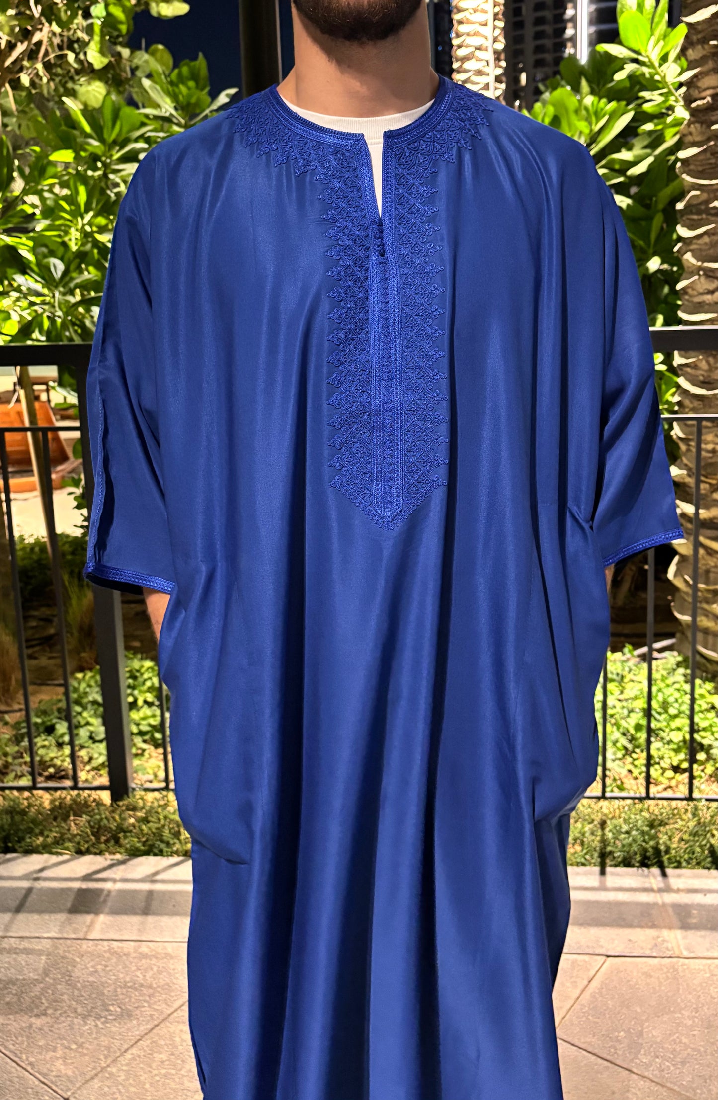 V2. Blue Moroccan Thobe