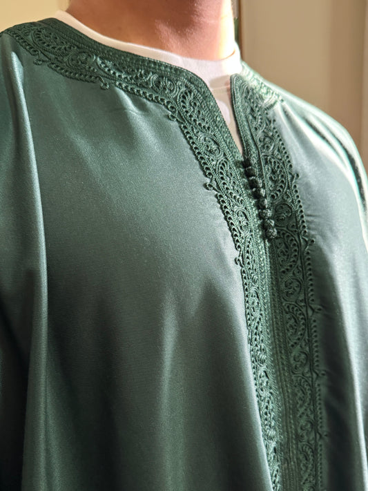 V3. Royal Green Moroccan Thobe