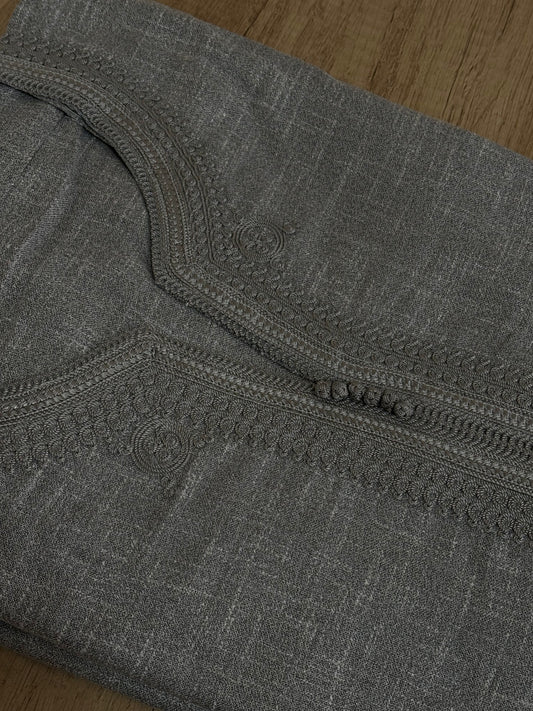 Everyday Grey Moroccan Thobe