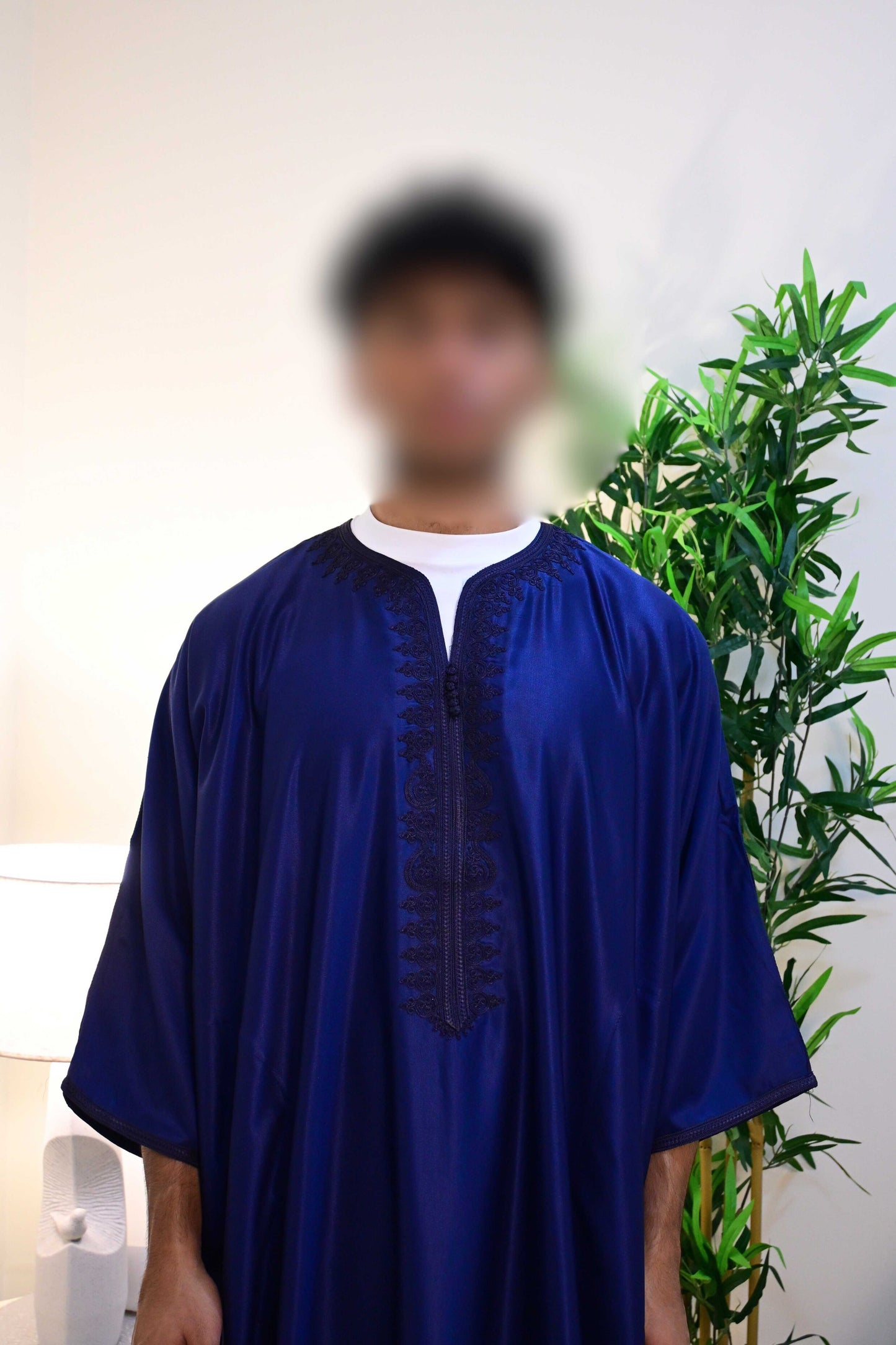 V5. Navy Blue Moroccan Thobe