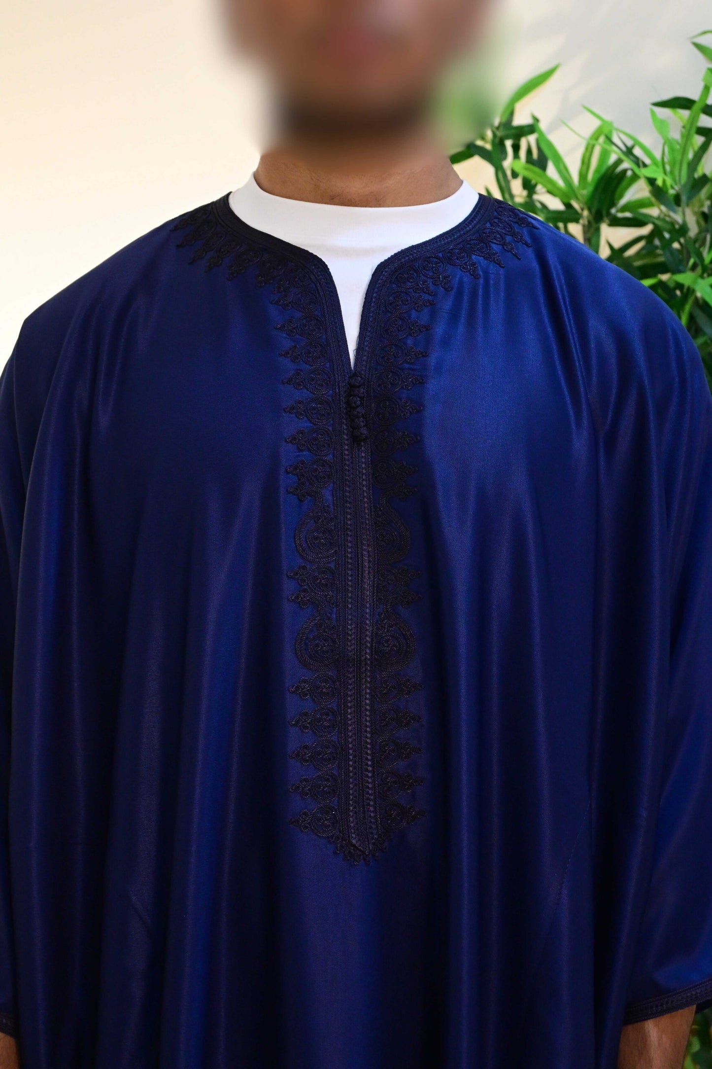 V5. Navy Blue Moroccan Thobe