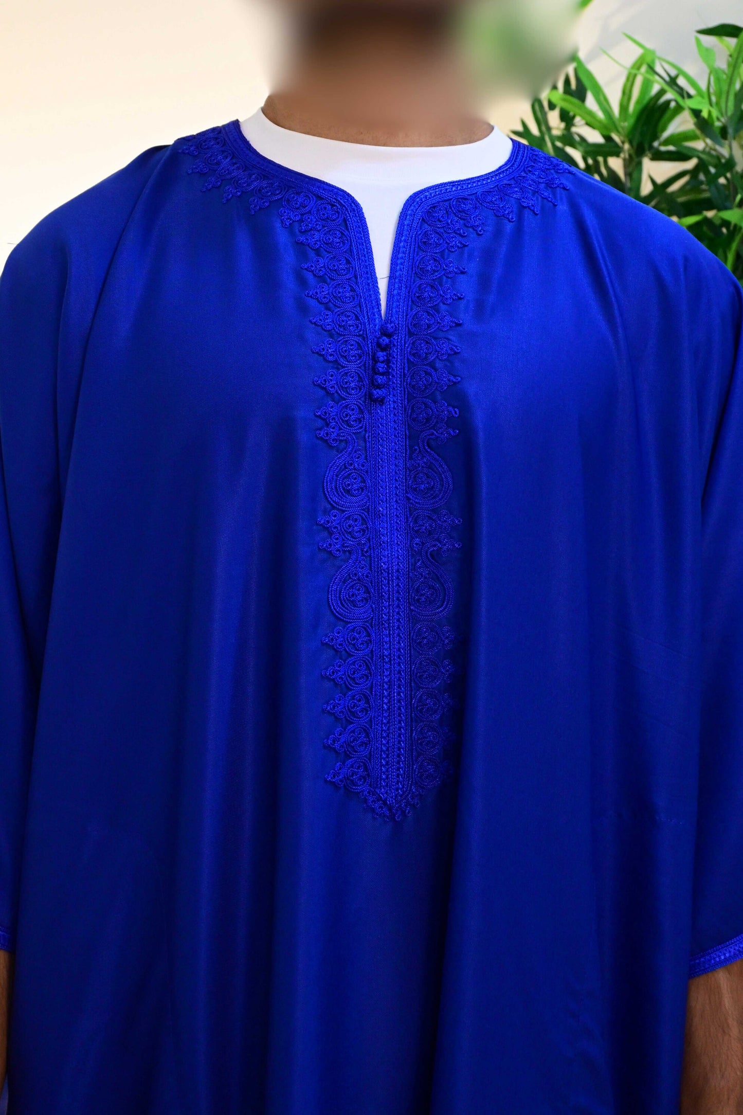 V5. Royal Blue Moroccan Thobe
