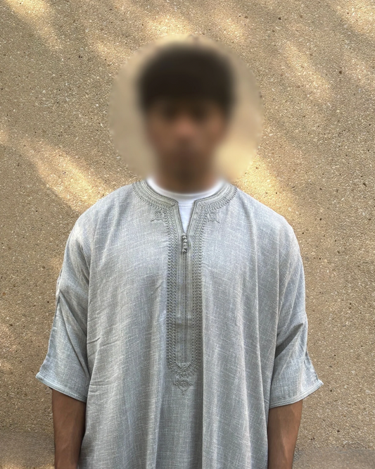 Everyday Grey Moroccan Thobe